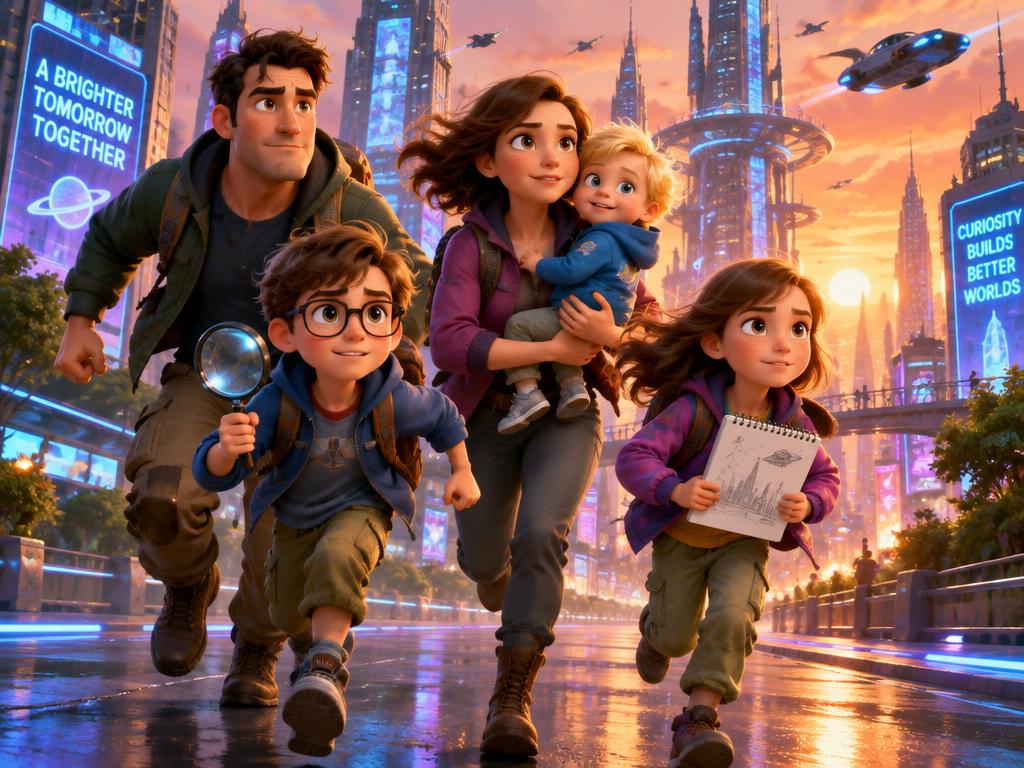 A family on the run